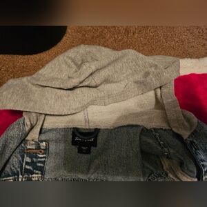 Joe Boxer Gray and Blue Jean Jacket